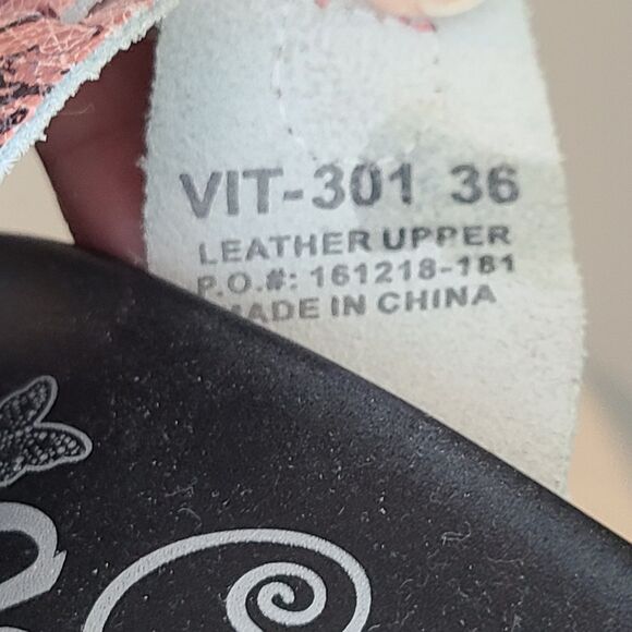 Alegria Vita pink Scribble Sport Heritage Leather Sandal EU 36/US 5.5-6 Boho - Picture 10 of 12